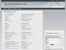 Tablet Screenshot of hydeparkbooks.com